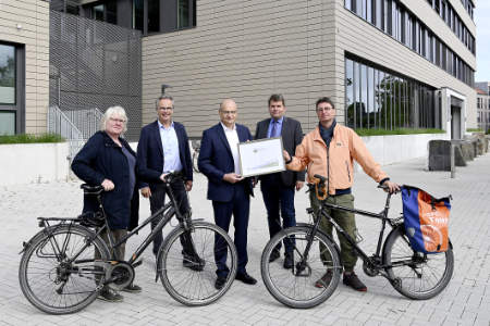 Fahrradfreundlicher Arbeitgeber: Kreis Steinfurt erhält ADFC-Zertifikat in Gold